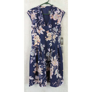 New Vince Camuto sz 4 Fit & Flare Dress sleeveless tank floral print 2641